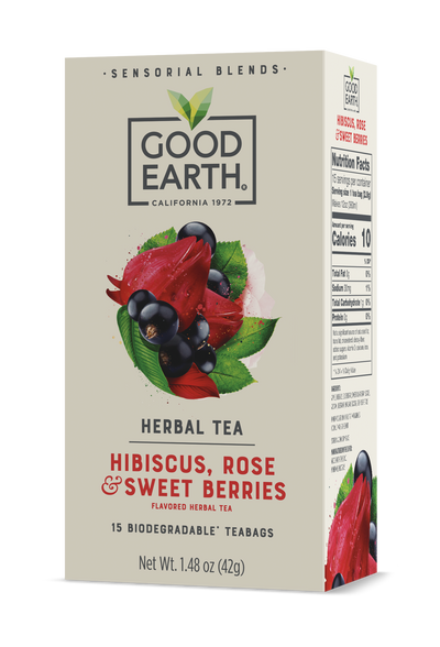 Hibiscus, Rose & Sweet Berries packaging