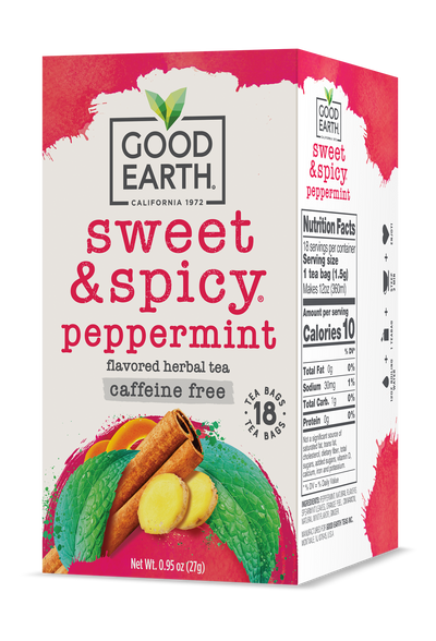 Sweet & Spicy Peppermint Caffeine Free packaging