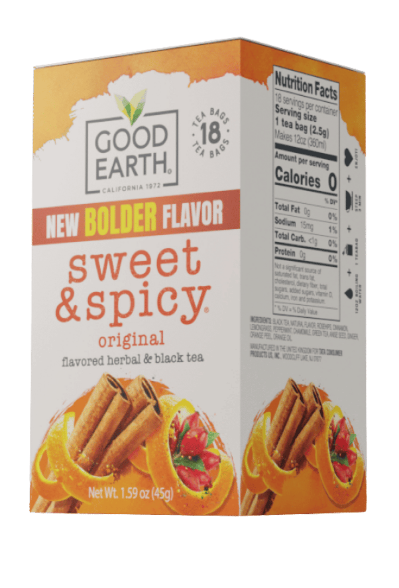 Good Earth Sweet & Spicy Tea - Our Original Cinnamon Tea – Good
