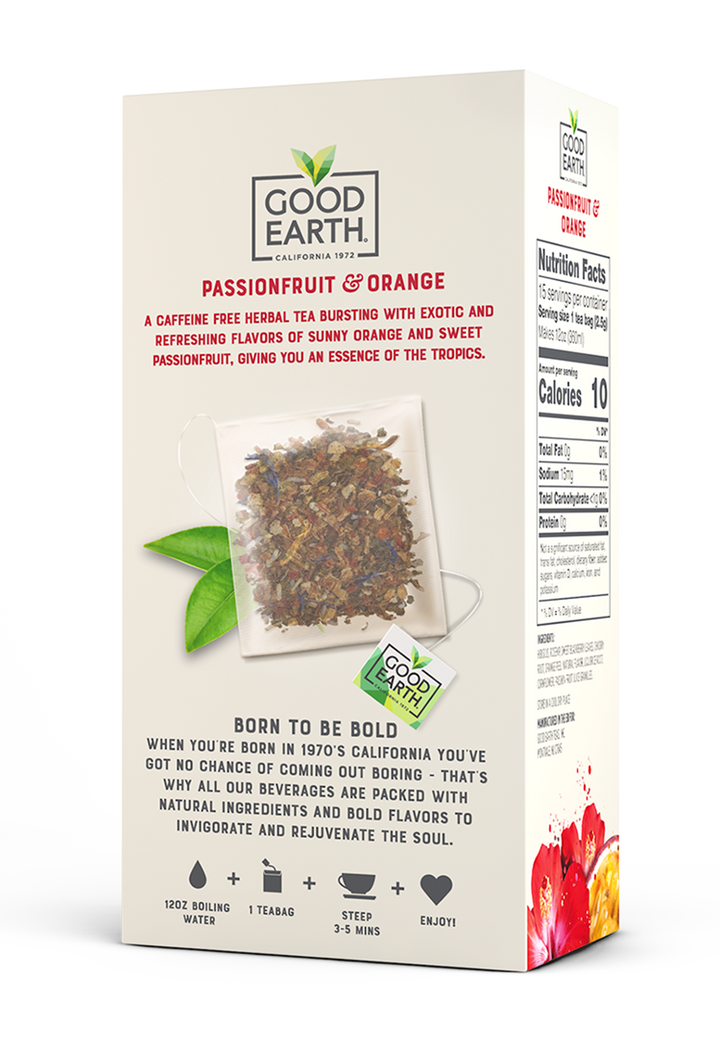 Good Earth Passionfruit & Orange Tea Bags – Good Earth Tea Store