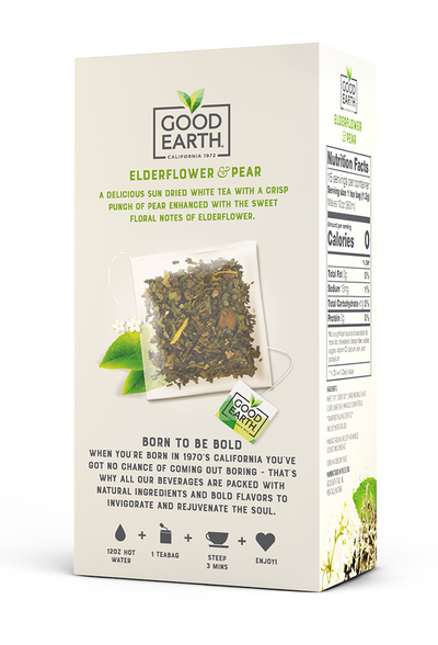Elderflower & Pear packaging