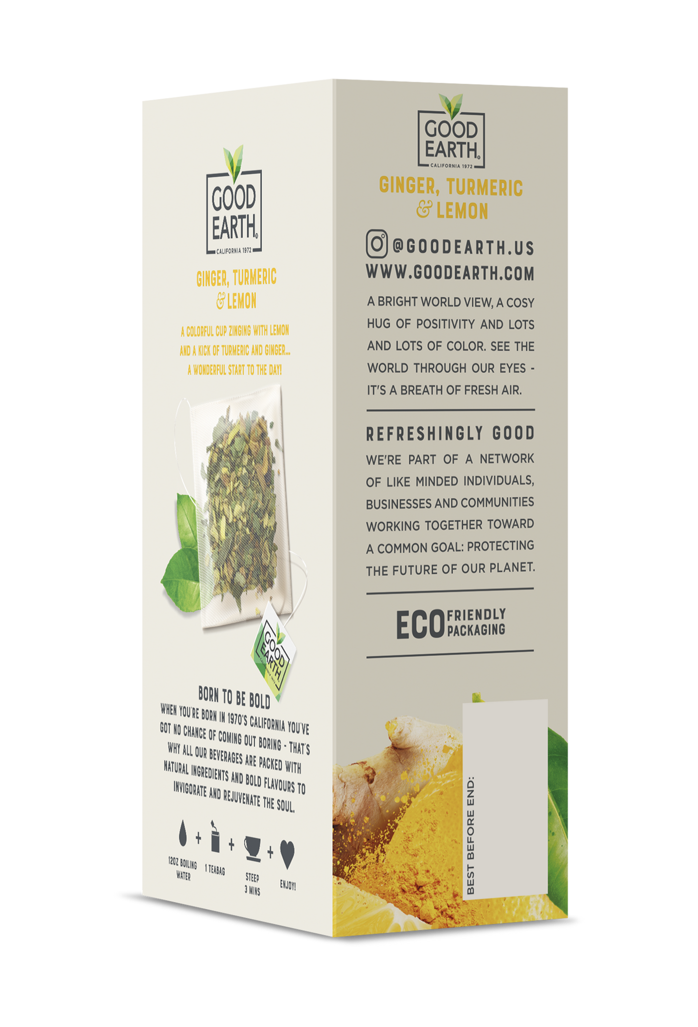 Go Earth Tea Good Earth Ginger, Turmeric & Lemon Tea – Good Earth Tea Store