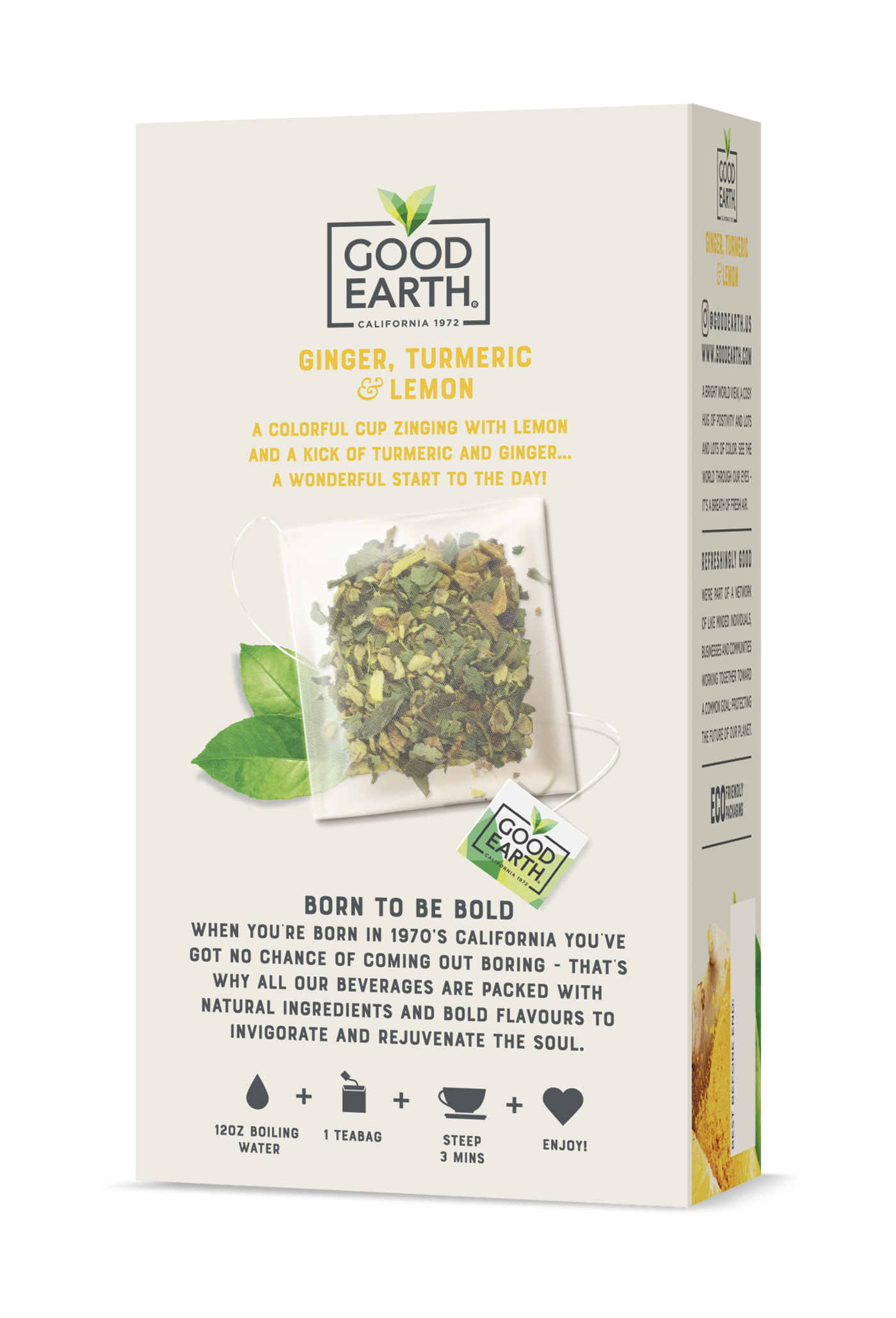 Go Earth Tea Good Earth Ginger, Turmeric & Lemon Tea – Good Earth Tea Store