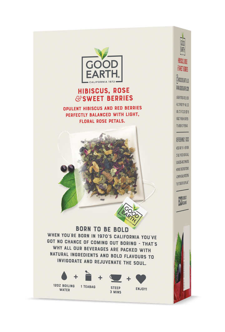 Good Earth Hibiscus, Rose & Sweet Berries Tea – Good Earth Tea Store