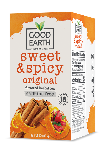 Good Earth Sweet & Spicy Caffeine Free Cinnamon Tea – Good Earth