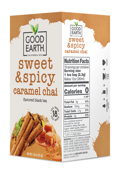 Sweet & Spicy Caramel Chai Nutrition Facts see below 