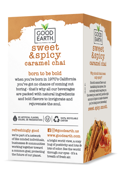 Sweet & Spicy Caramel Chai packaging