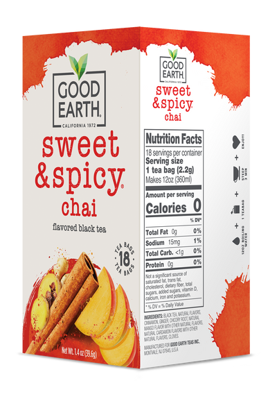 Sweet & Spicy Chai Nutrition Facts see below 
