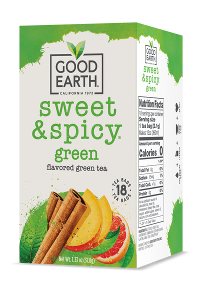 Sweet & Spicy Green Tea packaging