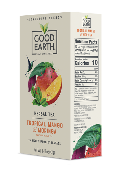 Tropical Mango & Moringa Nutrition Facts see below 